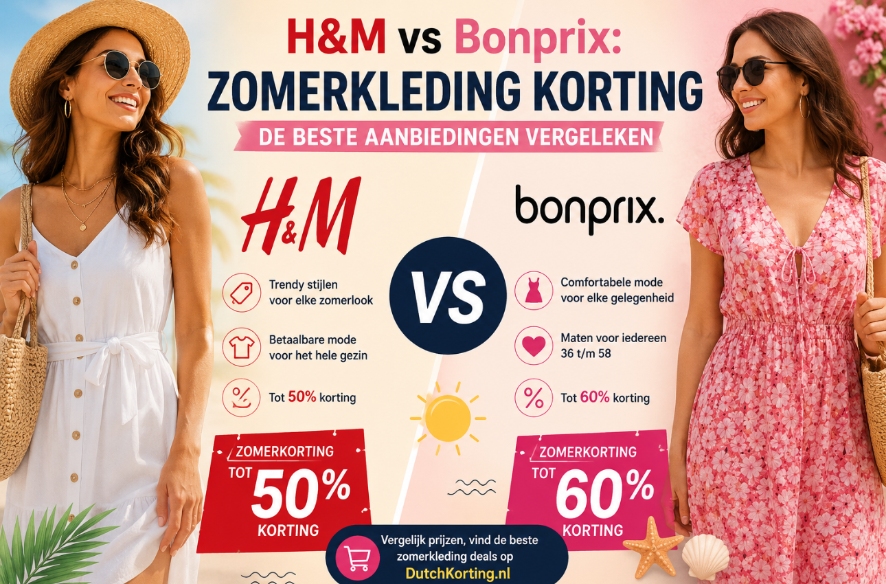 H&M vs Bonprix zomerkleding korting — de beste aanbiedingen vergeleken