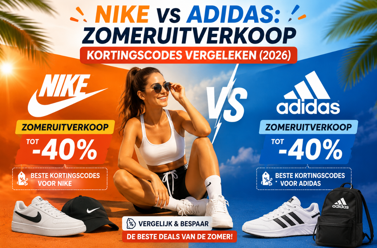 Nike vs Adidas zomeruitverkoop kortingscodes vergeleken (2026)