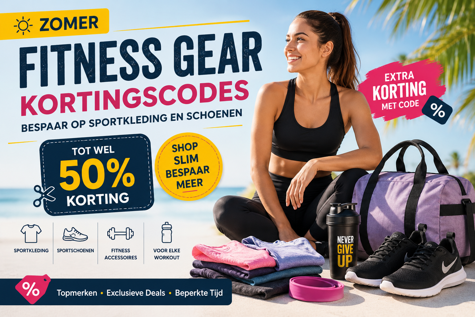 Zomer fitness gear kortingscodes bespaar op sportkleding en schoenen